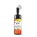 WOW Skin Science Vitamin C Exfoliating Face Wash With Brush, Soft, Silicones Bristles, Foaming Cleanser For All Skin Type, Hydrate For Smooth Skin
