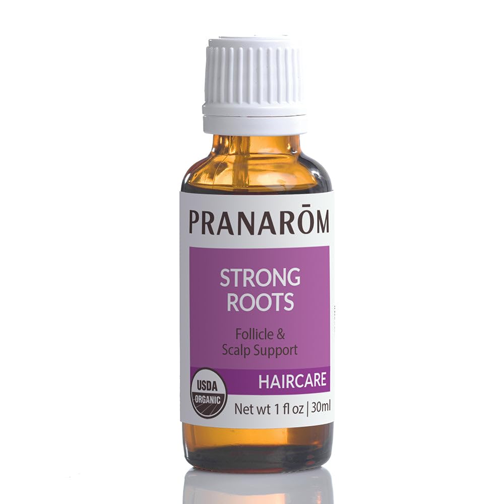 PRANAROM - Hair Strengthening & Scalp Support Oil (30ml) - 100% Pure Organic Essential Oil | USDA & ECOCERT Certified