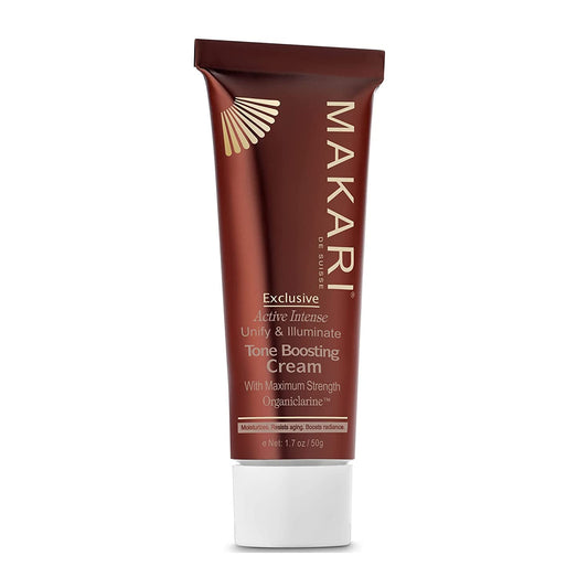 MAKARI Exclusive Active Intense Tone Boosting Face Cream (1.7 oz) | Skin-Brightening Facial Cream | Moisturizes and Softens | Smoothens Fine Lines