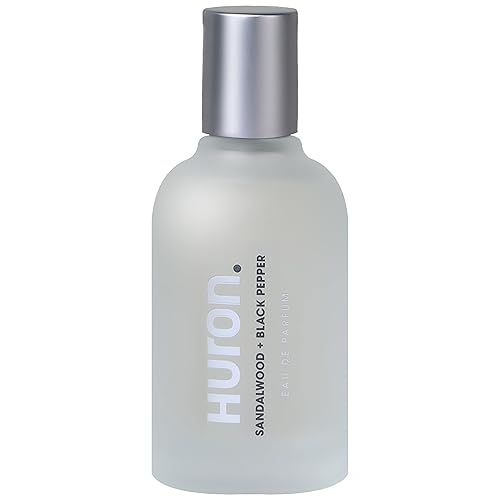 Huron Men’s Cologne - Eau de Parfum for Everyday Wear - Clean & Woody Scent of Sandalwood, Black Pepper, Cedarwood & Amber - Long Lasting - Safe