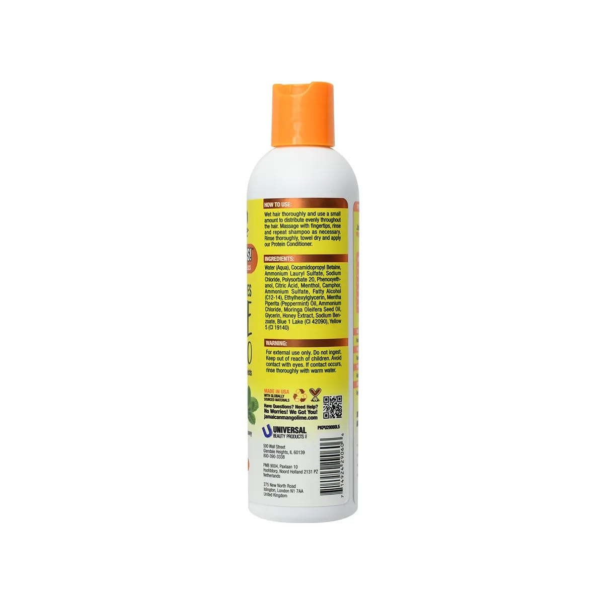 Jamaican Mango & Lime Tingle Shampoo, 8 oz (Pack of 3)