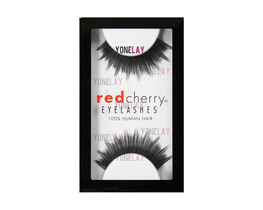 Red Cherry #74 False Eyelashes, Black (Pack of 6)