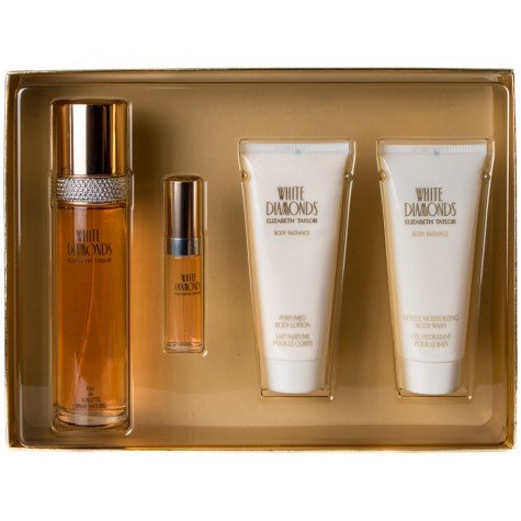 Elizabeth Taylor White Diamonds Gift Set EDT + Body Lotion (3.4oz/100ml Each)