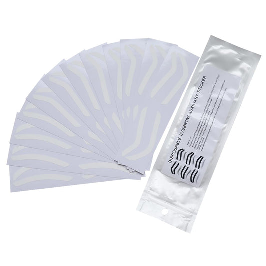 Airbrush Eyebrow Stickers Stencils Shape Tape Disposable Tattoo Auxiliary Stickers Airbrush Brow Border Shaping Mapping Guide Tape Air Brush…