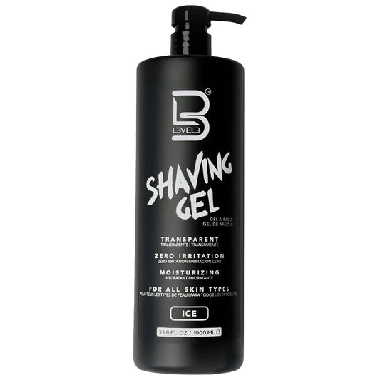 L3 - Level 3 Shaving Gel - Straight Razor Shave Gel - Non-Irritating - Refreshing Smell - No Hot Towel Necessary - Level Three Razor Gel (Ice - Large) Beauty and Personal Care L3