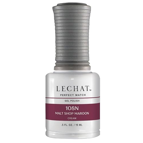 LeChat Perfect Match Gel Polish , Malt Shop Maroon 0.5 oz Beauty & Personal Care LECHAT