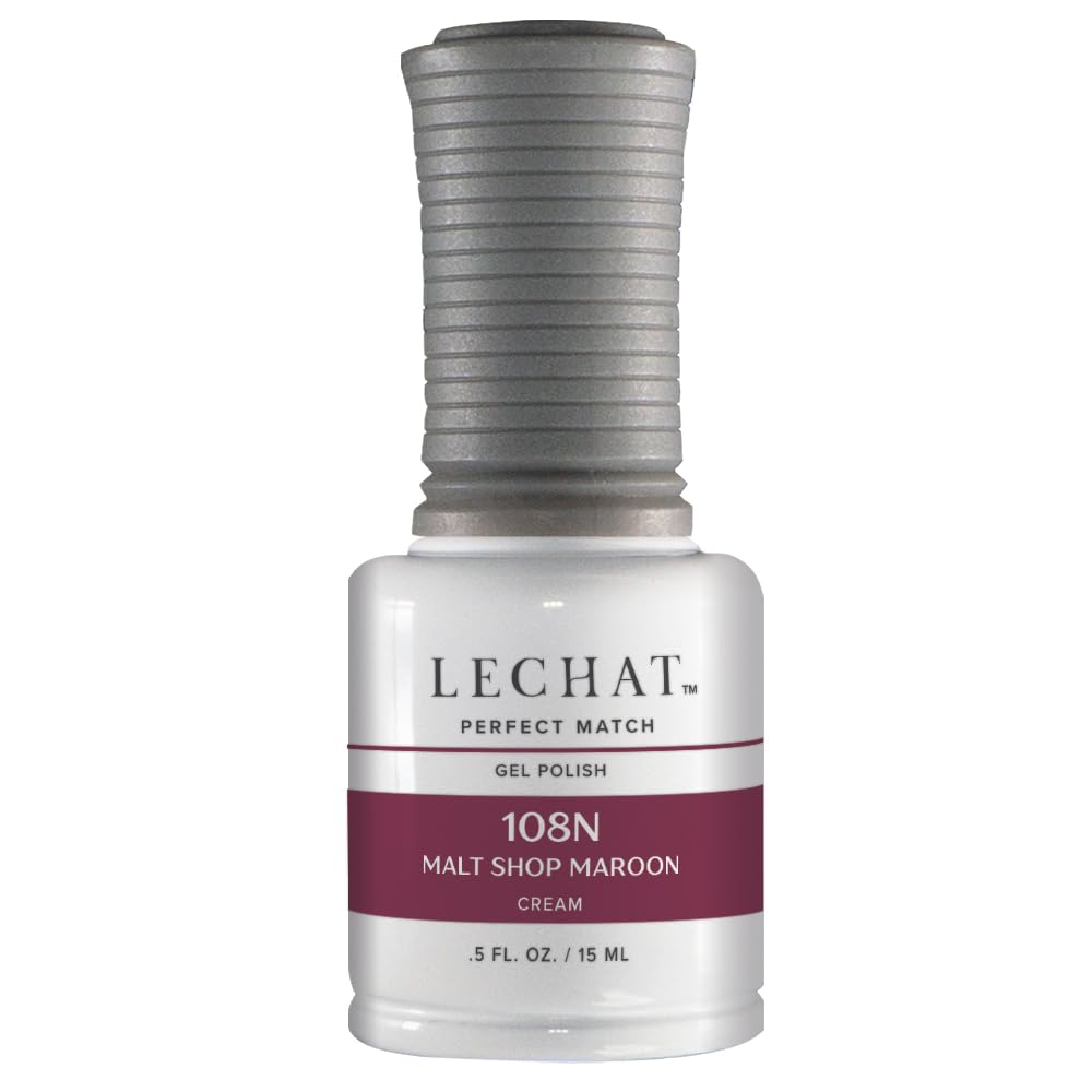 LeChat Perfect Match Gel Polish , Malt Shop Maroon 0.5 oz Beauty & Personal Care LECHAT