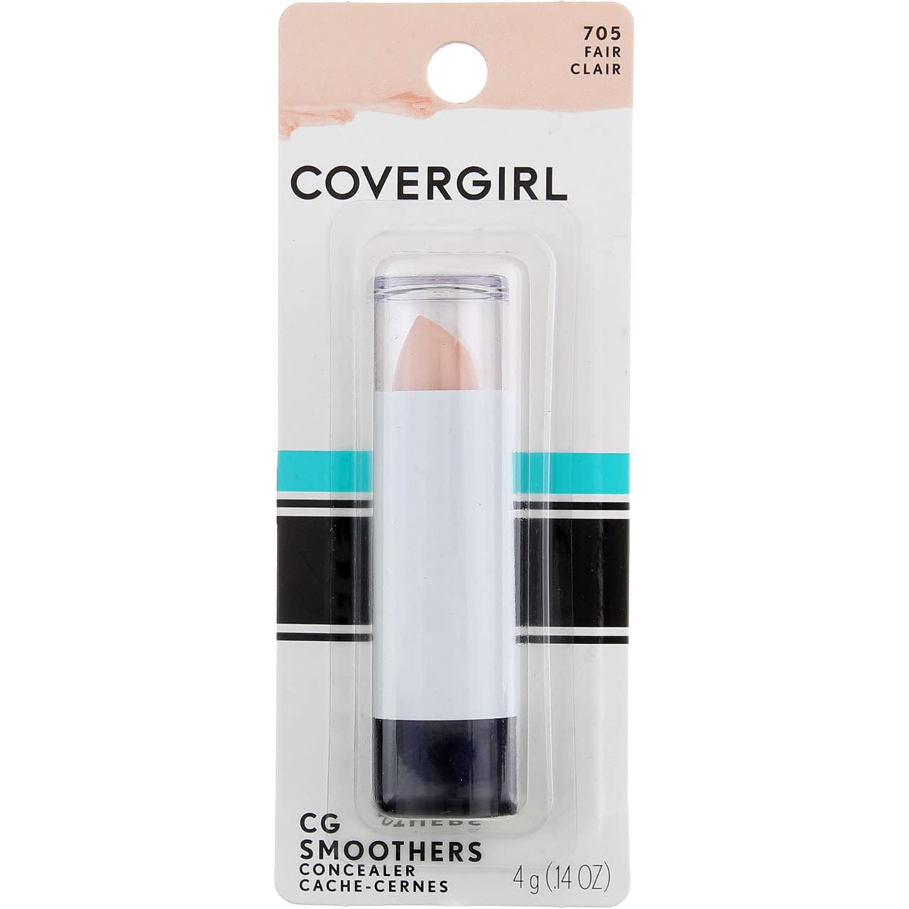 CoverGirl Smoothers Concealer, Fair [705], 0.14 oz (Pack of 4)