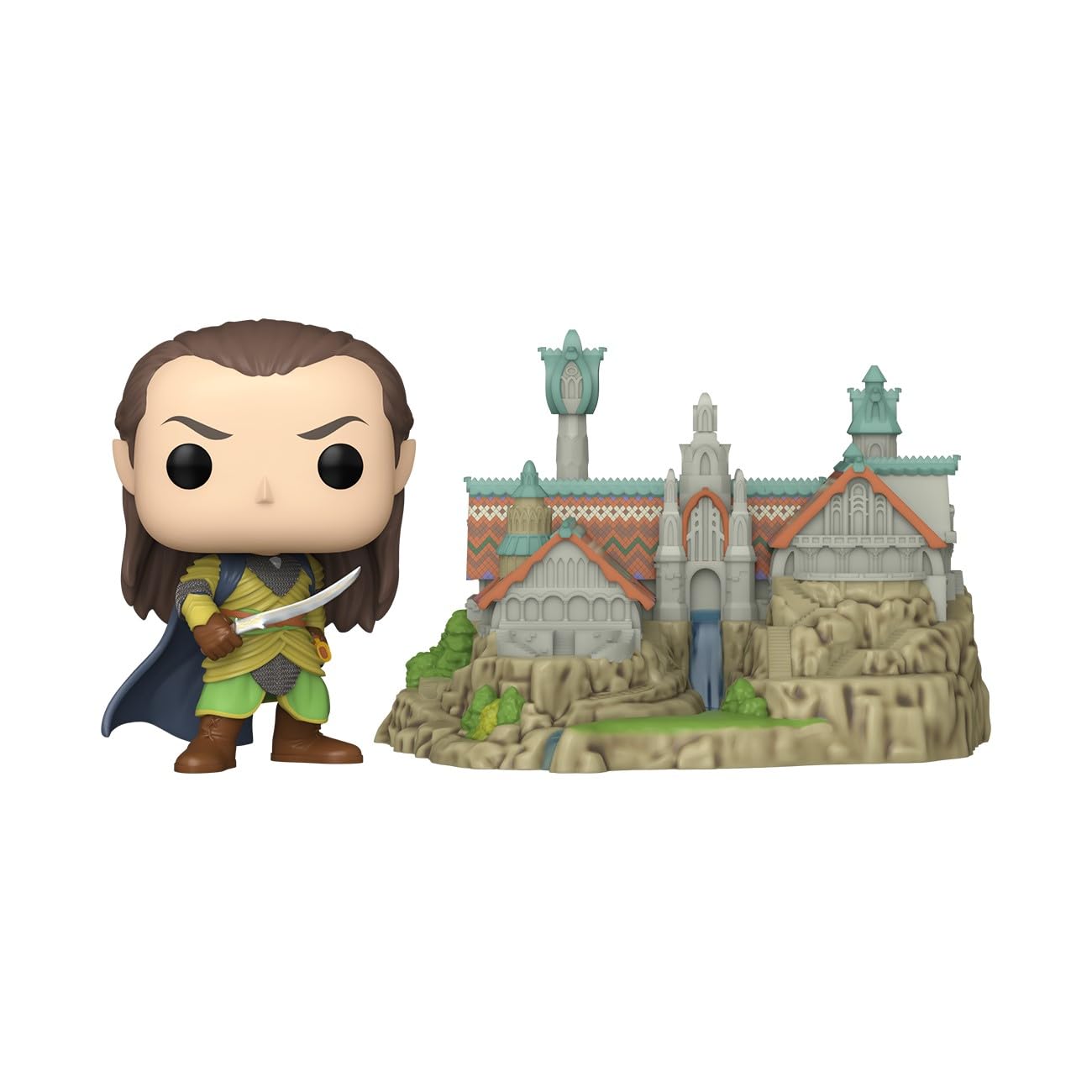 Funko Pop Town: The Lord of The Rings - Elrond with Rivendell - Collectable Vinyl Figure - Gift Idea - Official Merchandise - Toys for Kids & Adults…
