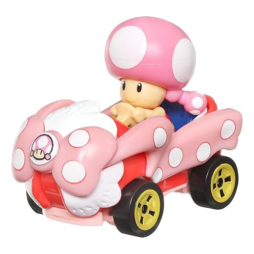 Hot Wheels Mario Kart Toadette with Birthday Girl Kart