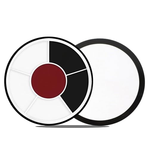 Clown Black White Red Face Body Paint, Clown Body Paint Washable, Joker Makeup Kit Professional, Perfect for Halloween, SFX Makeup, FX Cosplay