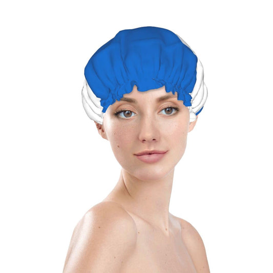 Nicaragua Flag Prints Shower Cap Double Layer Lined Waterproof Bathing Shower Hat Beauty and Personal Care Hayyett