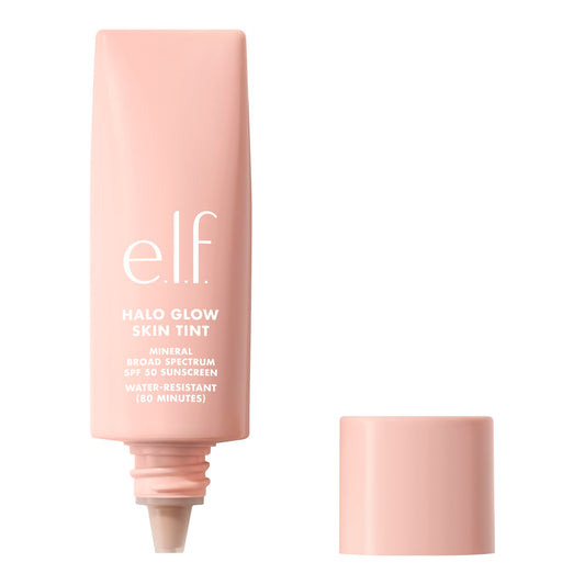 e.l.f. Halo Glow Skin Tint SPF 50, Tinted Moisturizer For Light, Buildable Coverage, Creates A Natural Glow, Vegan , 10 Tan Neutral Beauty & Personal Care e.l.f.