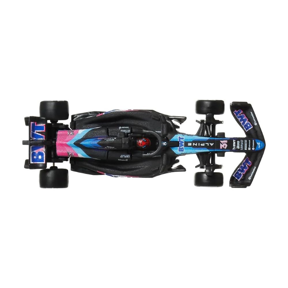 Hot Wheels Formula 1 Car Model F1 BWT ALPINE A524 Esteban Ocon 31 - Die Cast Scale 1:64 - Length 8 cm - JBM09