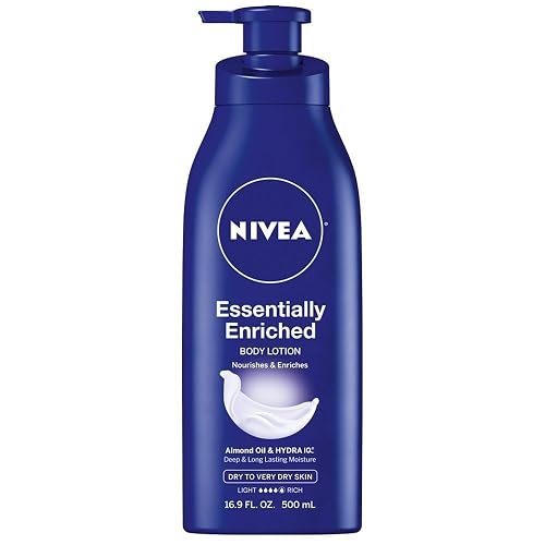 NIVEA Essentially Enriched Body Lotion 16.9 oz (Pack of 4) - Packaging May Vary