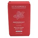 Sunaroma Bar Pepper Mint Oil Soap 8 Ounce (236ml) (6 Pack)