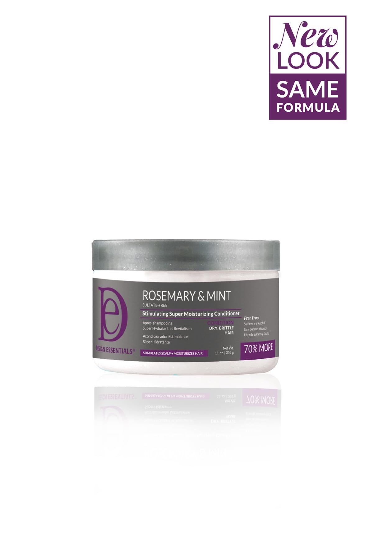Design Essentials Rosemary & Mint Stimulating Super Moisturizing Conditioner for Dry, Thick, or Brittle Hair; Sulfate-Free, Stimulates Scalp