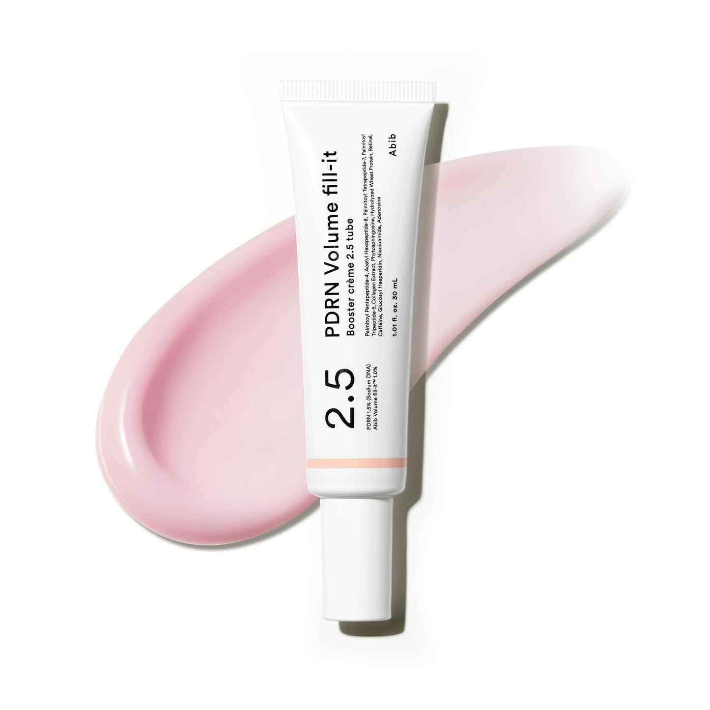 Abib PDRN Volume fill-it Booster Cream 2.5 tube | Facial Volume Plumping with PDRN 15,000ppm Peptides Retinal | For Forehead, Smile Lines & Neck Beauty and Personal Care Abib