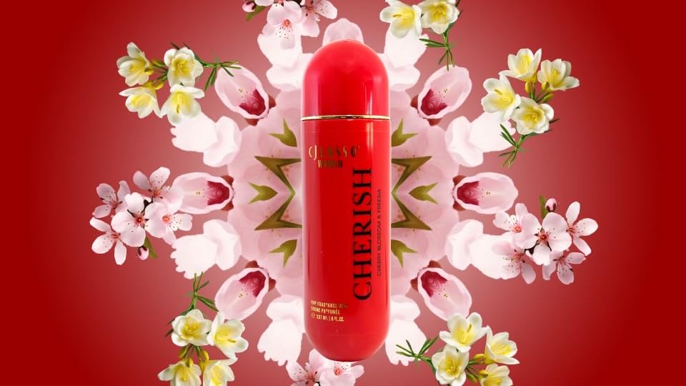 CJ Lasso Cherish Body Mist, Cherry Blossom and Freesia Fragrance, Sweet and Fruity Scent, Women's Body Mist Beauty & Personal Care CJ Lasso
