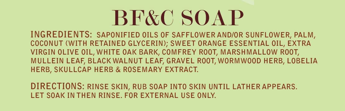 CHRISTOPHER'S ORIGINAL FORMULAS BF&C Soap 3.5 oz Beauty & Personal Care Christopher's Original Formulas