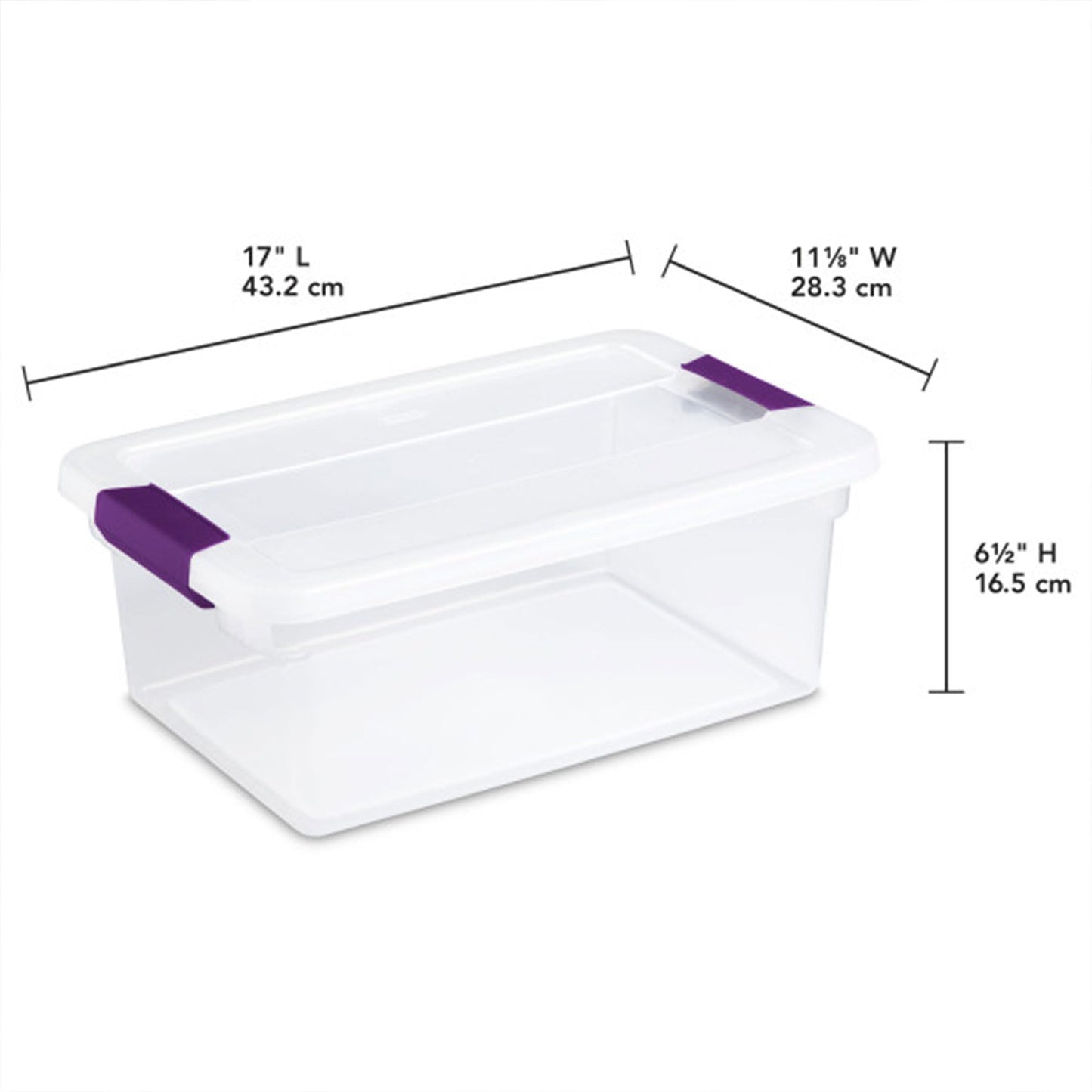 Sterilite 12-Pack 15 Quart ClearView Latch Box, Stackable Organizer Bins with Latching Lids - Clear Plastic Organization Containers for Closet…