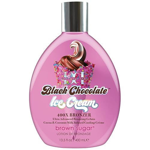 Brown Sugar Double Dark Black Chocolate Ice Cream 400X Bronzer 13.5oz