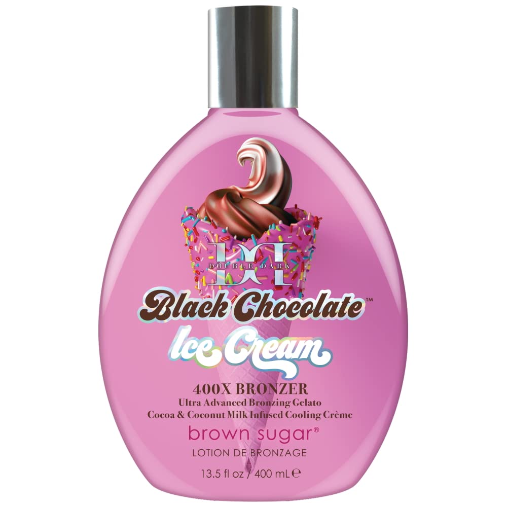 Brown Sugar Double Dark Black Chocolate Ice Cream 400X Bronzer 13.5oz