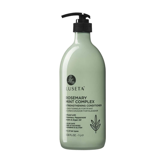 LUSETA Rosemary Mint Strengthening Conditioner Moisturizing and Nourishing Damaged Hair Thickening Formula for Thinning Hair, Detangles Strands