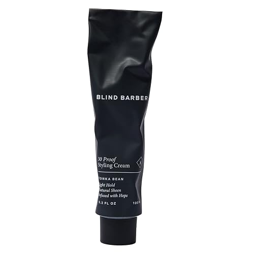 Blind Barber 30 Proof Hair Cream for Men - Styling Cream & Beard Tamer - Light Hold & Natural Shine - Paraben & Sulfate-Free, Water-Based Hair