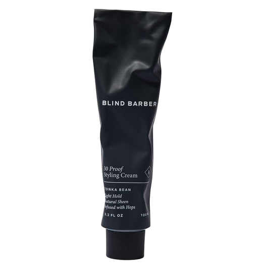 Blind Barber 30 Proof Hair Cream for Men - Styling Cream & Beard Tamer - Light Hold & Natural Shine - Paraben & Sulfate-Free, Water-Based Hair