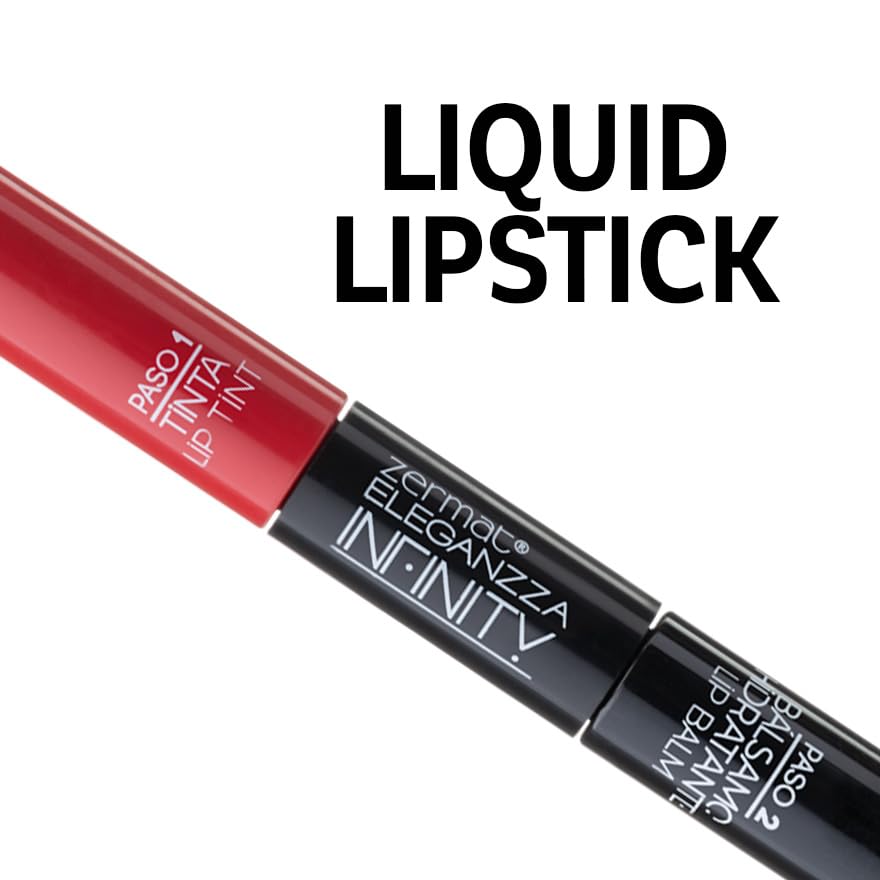 Zermat, lipstick, lip satin long lasting, matte lipstick, lip makeup, moisturizing balm, Shade Carmin Maravilloso 0.21 Oz, labial.