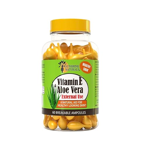 Sunshine Naturals Vitamin E and Aloe Vera Moisturizer. Hydrating Formula for Dry Skin, Soothing Relief, Nourishment, and Skin Elasticity. Promotes