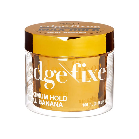 Red by Kiss Edge Fixer Hair Shine Gel, 24 Hour Max Hold, Non-Flaking, Biotin B7 Infused, Natural Styling, Professional Edge Control Wax, Perfect