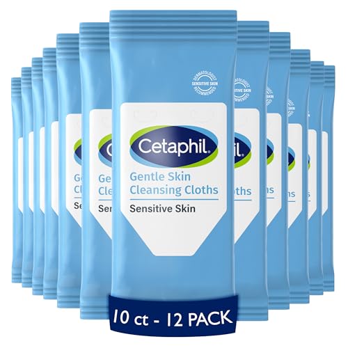 Cetaphil Face And Body Wipes, Gentle Skin Cleansing Cloths, For Dry, Sensitive Skin, Flip Top Closure, Great For The Gym, Travel, In The Car