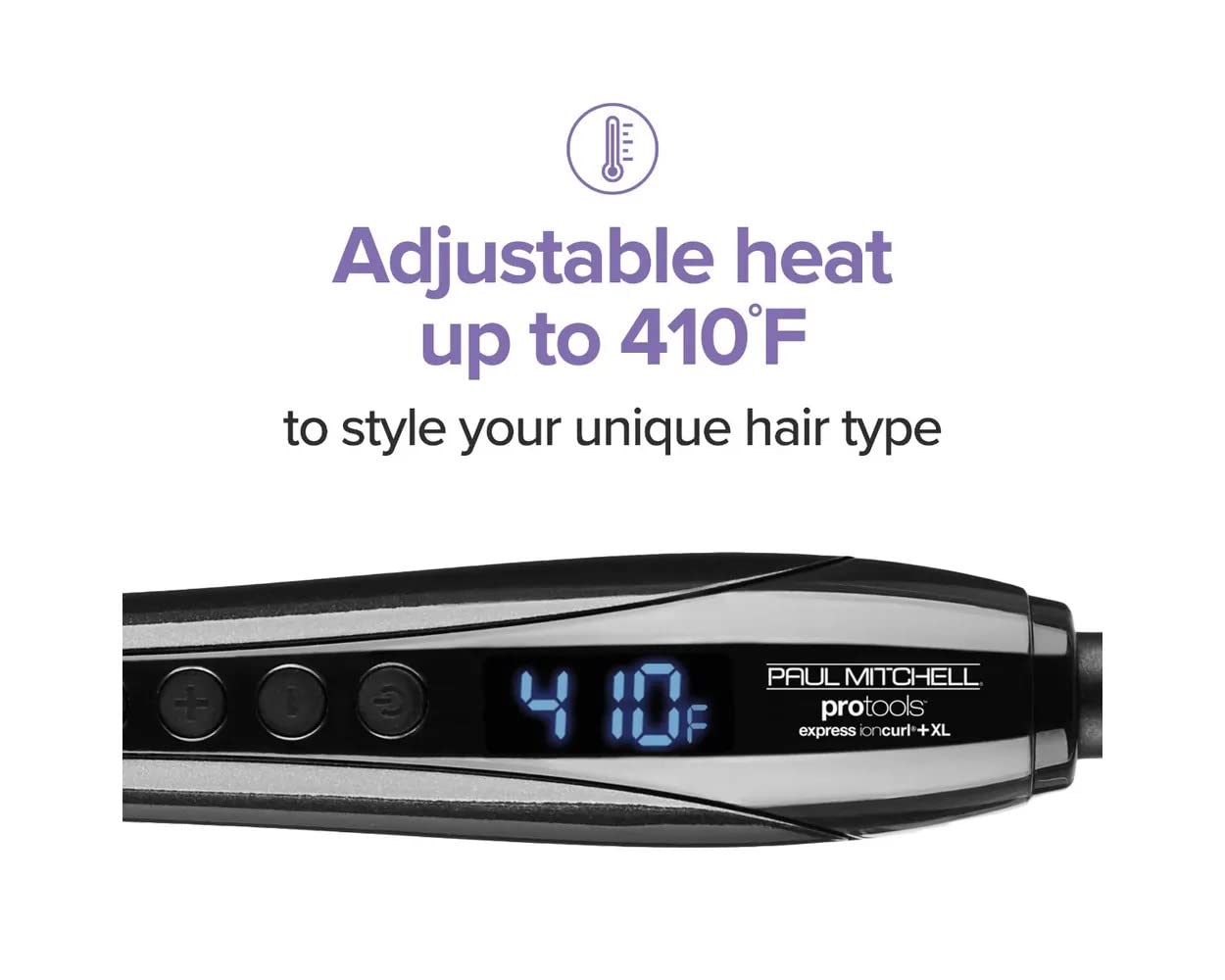 Paul Mitchell Express Ion Curl Ceramic Curling Iron, Fast-Heating for Volume, Body + Waves, 1.75"