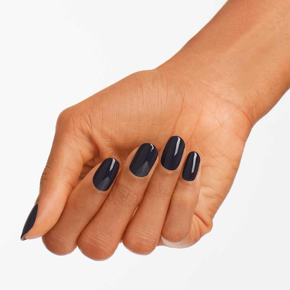 OPI Nail Lacquer Suzi & the Arctic Fox | Opaque Dark Gray Crème Chip Resistant Nail Polish | Iceland Collection