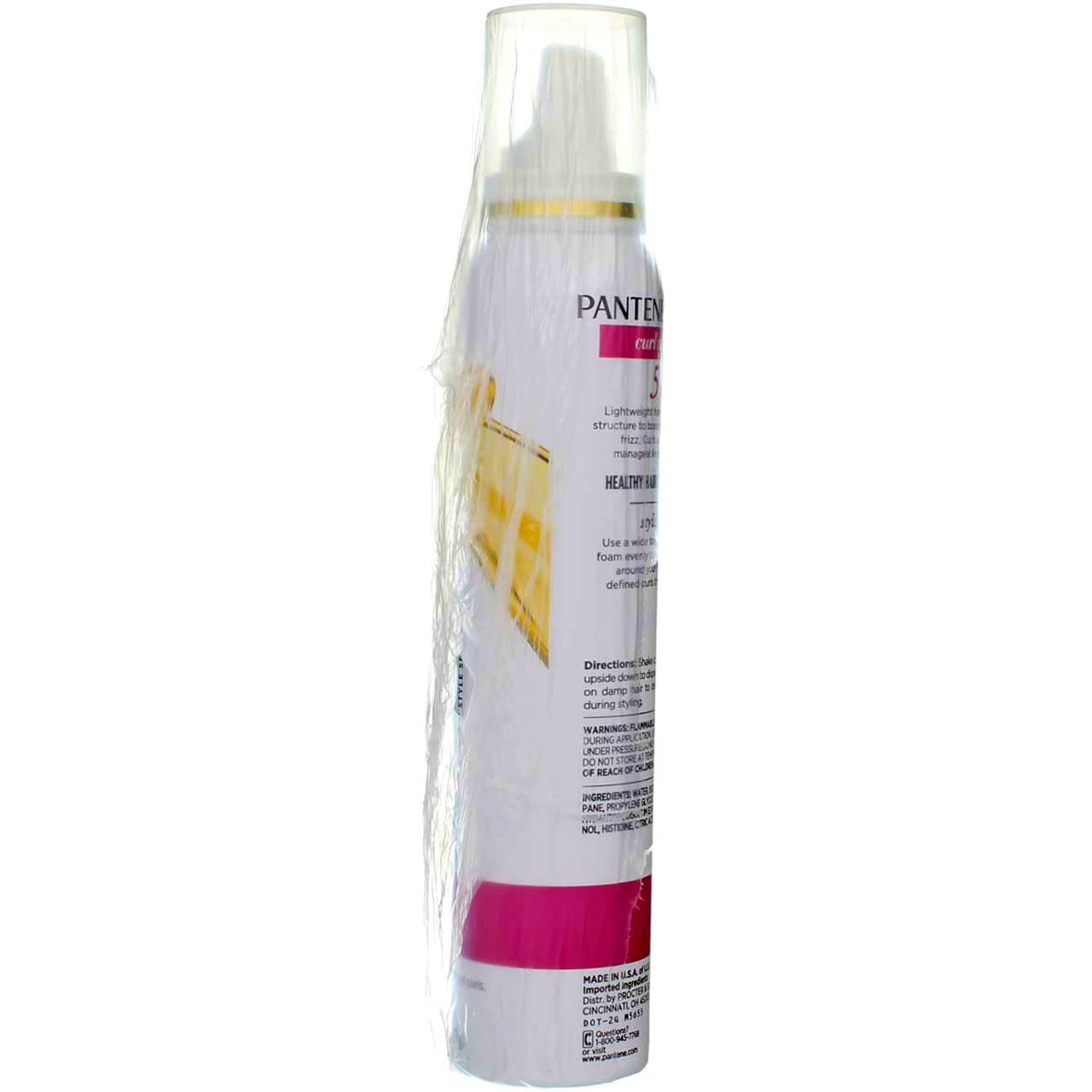 Pantene Pro-V Curls Defining Mousse, Maximum Hold 6.60 oz (Pack of 5) - Packaging May Vary