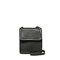 American Leather Co. Kansas Crossbody Bag, Black, 100% Genuine Leather Purse, Multi-Pocket Crossbody Sling Bag with Adjustable Straps, Functional…