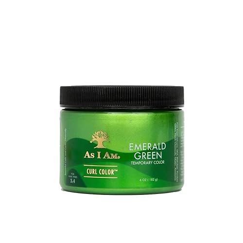 As I Am Curl Color - Emerald Green - 6 ounce - Color & Curling Gel - Temporary Color - Vegan & Cruelty Free