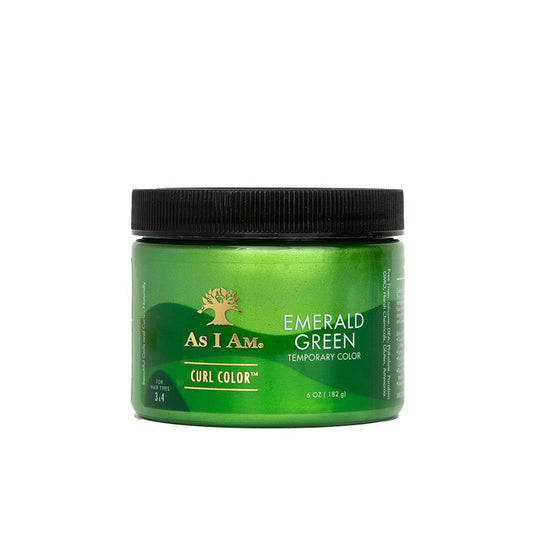 As I Am Curl Color - Emerald Green - 6 ounce - Color & Curling Gel - Temporary Color - Vegan & Cruelty Free