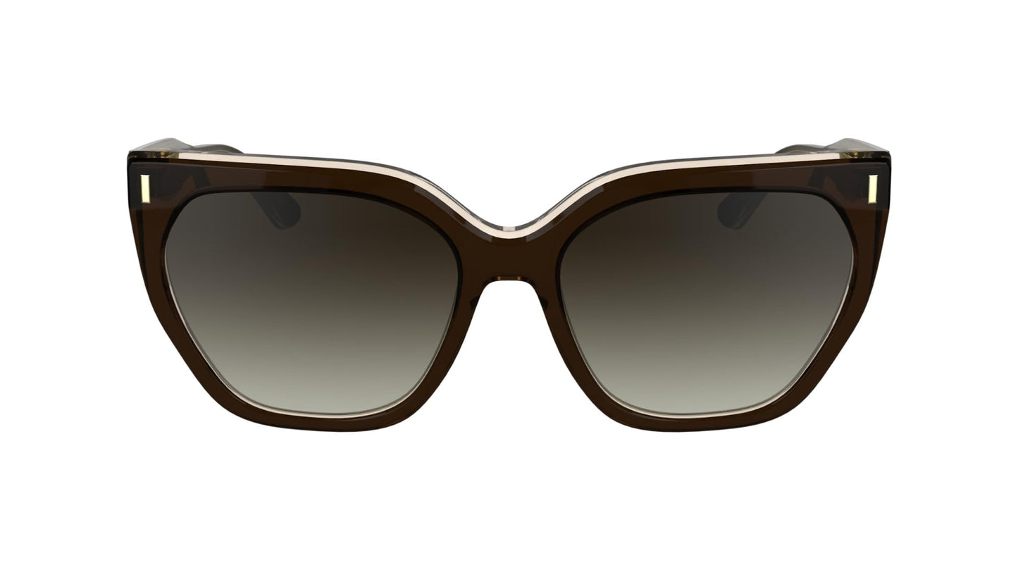 Calvin Klein Women's Sunglasses CK24535S - Brown/Light Brown with Gradient Brown Lens