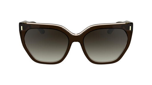 Calvin Klein Women's Sunglasses CK24535S - Brown/Light Brown with Gradient Brown Lens