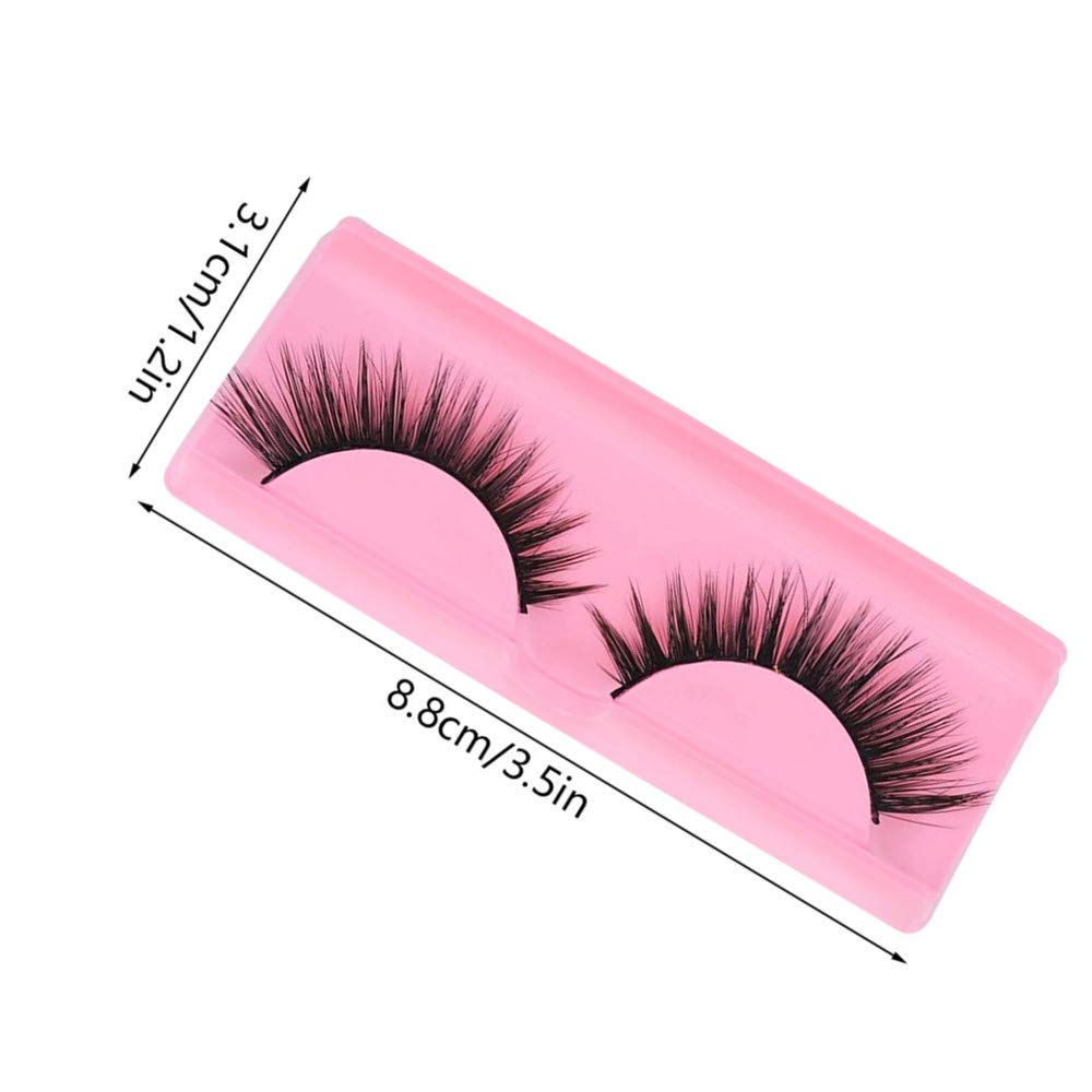 LapangZi 50Pcs False Eyelash Case Lash Boxes Packaging Wholesale Eyelash Holder Storage Box Empty Plastic Case Unit Container Makeup Organizer