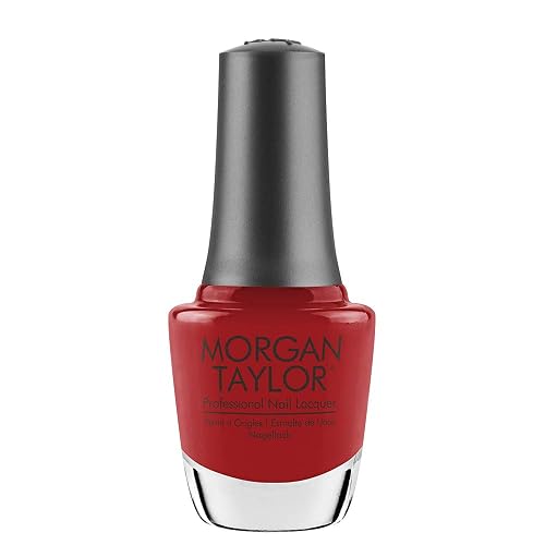 Morgan Taylor Nail Lacquer (Hot Rod Red) Red Professional Lacquer, Vibrant, Chip-Resistant, Fast-Drying, Long-Lasting, High-Shine, Perfect Beauty & Personal Care Morgan Taylor