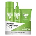 Plantur 39 3-Step System for Fine and Brittle Hair Bundle with Phyto-Caffeine Formula to Promote Natural Growth, Shampoo (8.45 Oz), Conditioner (5.07