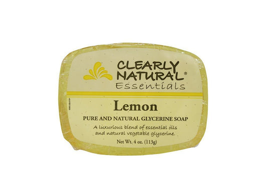 Clearly Natural: Glycerine Soap, Lemon 4 oz (8 pack)
