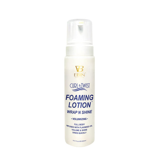 Curl & Twist Foaming Lotion Volumizing - 8.5 oz/ 250ml | Moisturizing and Hydration, Smoothing with Natural High Shine | Defining Curls All Day Long | Beauty & Personal Care EBIN NEW YORK