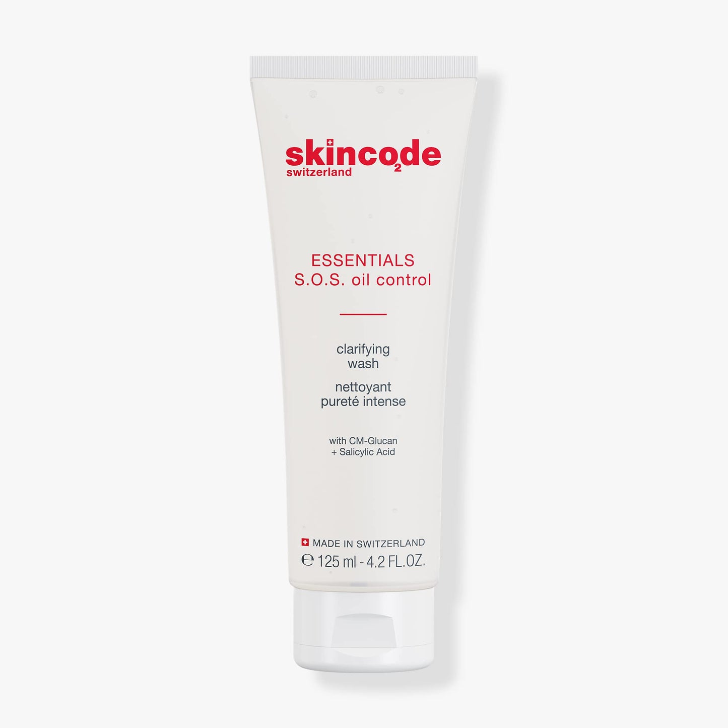 Skincode S.O.S Oil Control Clarifying Wash - Pore-Refining, Breakout-Reducing Cleanser | Advanced Pore-Cleansing Formula | Dermatologist Tested, Free