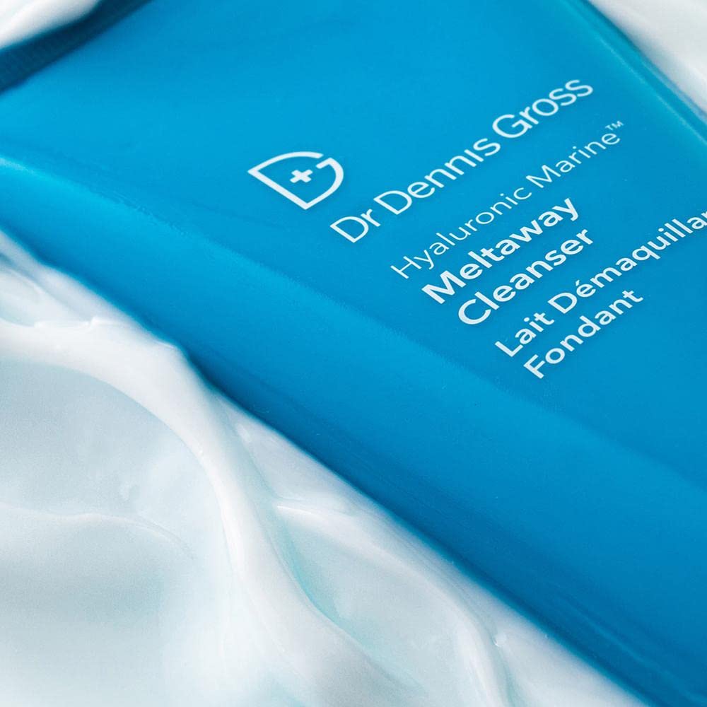 Dr Dennis Gross Hyaluronic Marine Meltaway Cleanser | Oil-Free Hypoallergenic Makeup Removing Cleanser Removes Waterproof Makeup, Dirt, and Oil
