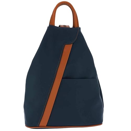 Fioretta Italian Genuine Leather Top Handle Backpack Purse Shoulder Bag Handbag Rucksack For Women